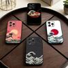Great Wave Off K-Kanagawa  Phone Case For iPhone 17,16,15,14,13,12,11 Plus,Pro Max,XS,Soft Silicone Black Cover