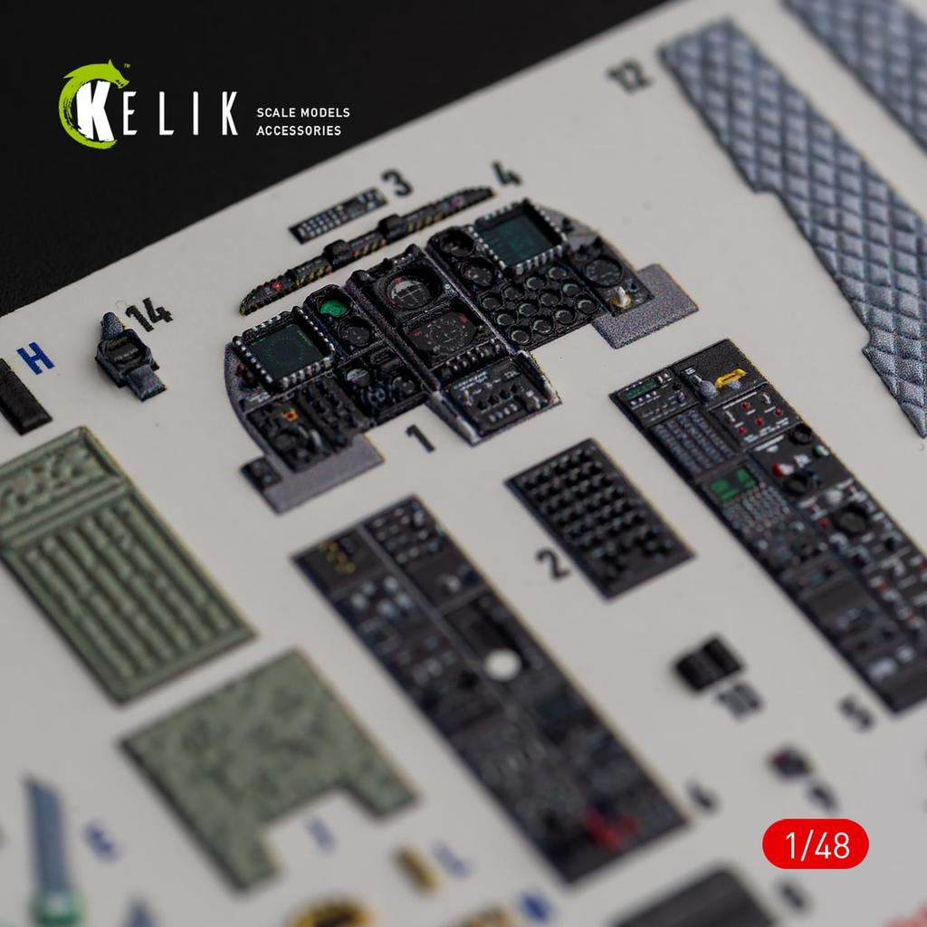 Reskit Interior 3D Decal Plastic Model Decal RSKK48018 1/48 A-10C (for Italeri) (Airplane)