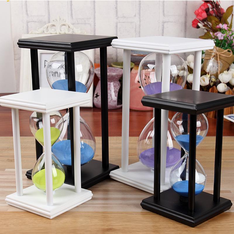 Wooden Hourglass Timer (5-60 Mins) - Perfect Gift for Classmates & Girlfriends, Creative Home Crafts Decor