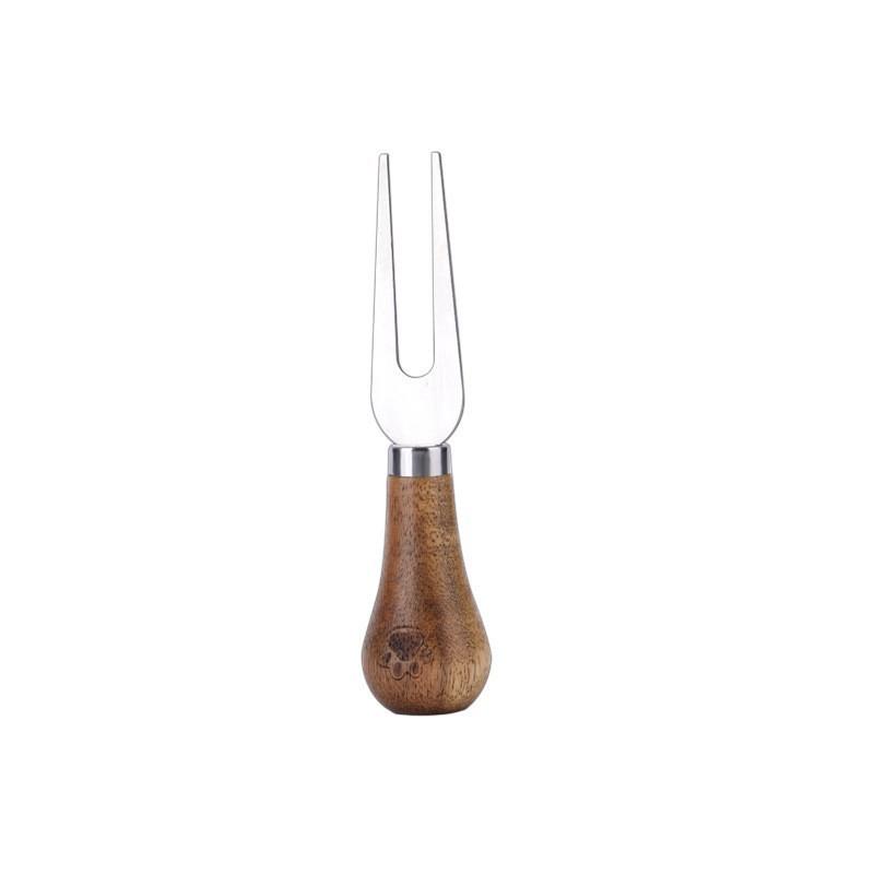 Food Grade Stainless Steel Cheese Knife Butter Butter Cheese Knife Spreading Knife Jam Knife Wooden Handle Butter Knife Three-piece Set