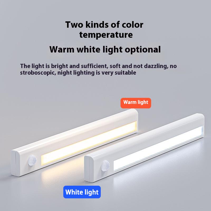 Intelligent Magnetic Induction Night Lamp Long-length Strip LED Battery Model Step Corridor Kitchen Bedside Wardrobe Bedroom Decoration