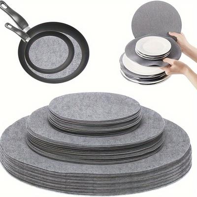 36pcs/set Felt Pot Holder Set Round Coaster for Mug Plate Separator Mat Dining Plate Felt Round Plate Pan Cushion Partition Pad
