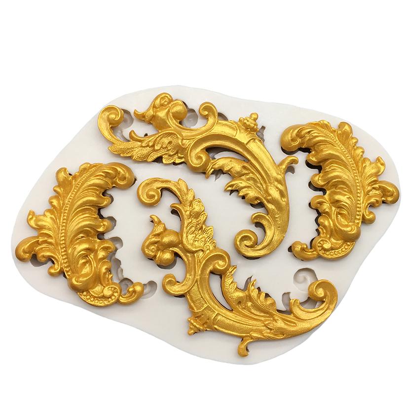 Decorative Pattern Silicone Cake Baking Mold Sugarcraft Chocolate Cupcake Resin Tools Fondant Decorating Tools