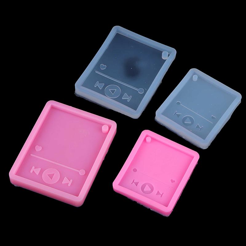 1Pc Bright Resin Craft For Keychain, Player Silicone Molds, Diy Epoxy Jewellery Making, Music Phone Grip Molds