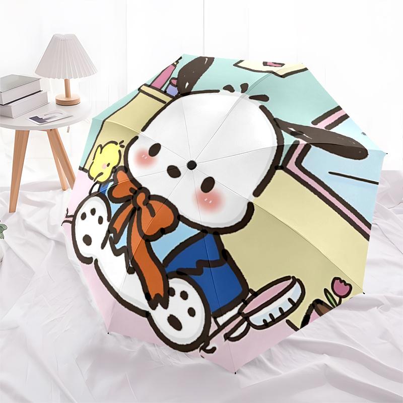 

1pc Sanrio Characters Automatic Opening/Closing Umbrella with Foldable Design, Iron Frame, Outdoor Use, Festival Gift for Fans, Travelers, Daily Use.Z