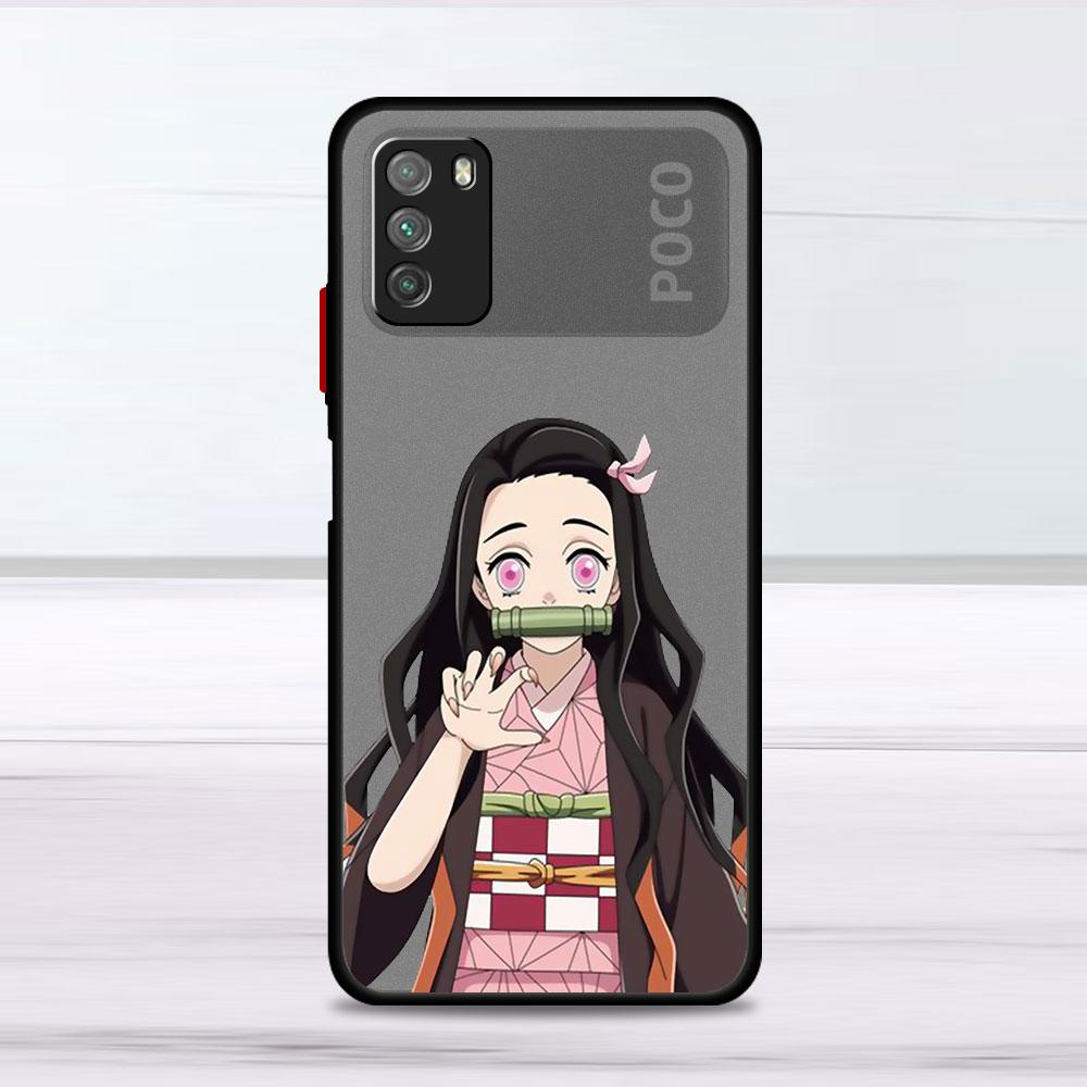 Anime  Demon Slayer Case For Xiaomi Mi Poco X3 NFC M3 11 10 12 9T 11T 10T Pro Note 10 Lite Matte Hard Phone Covers