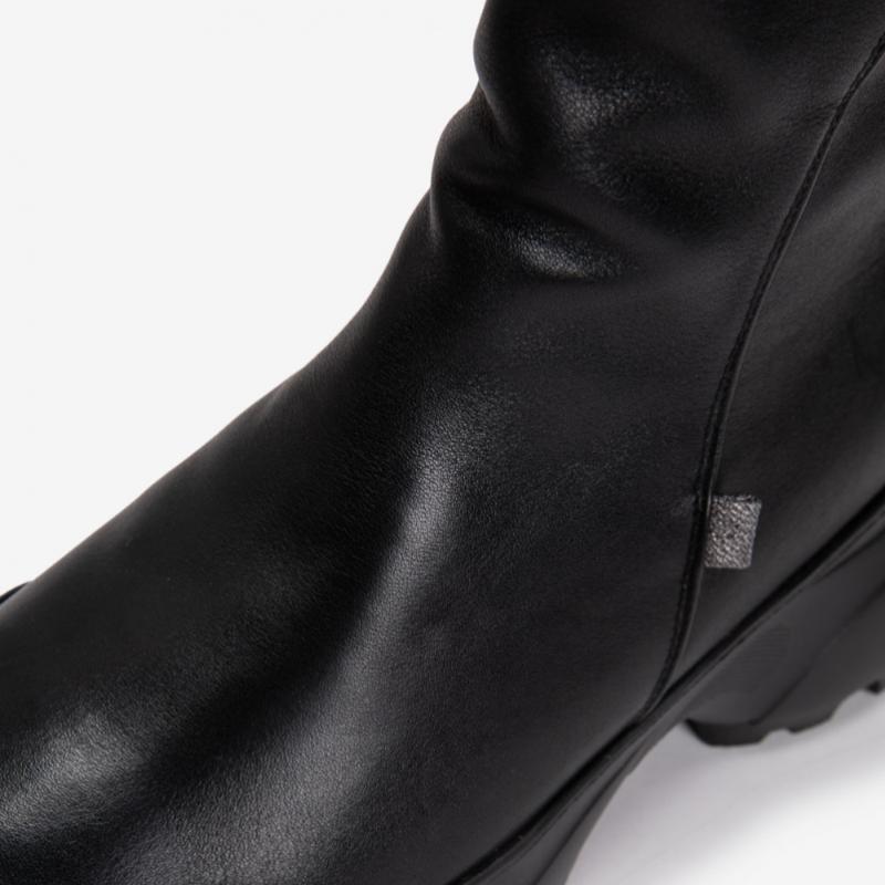 Young Age Women S Comfort Half bootS Black