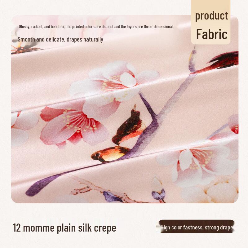 Shanghai Story 100% Mulberry Silk Printed Square Scarf