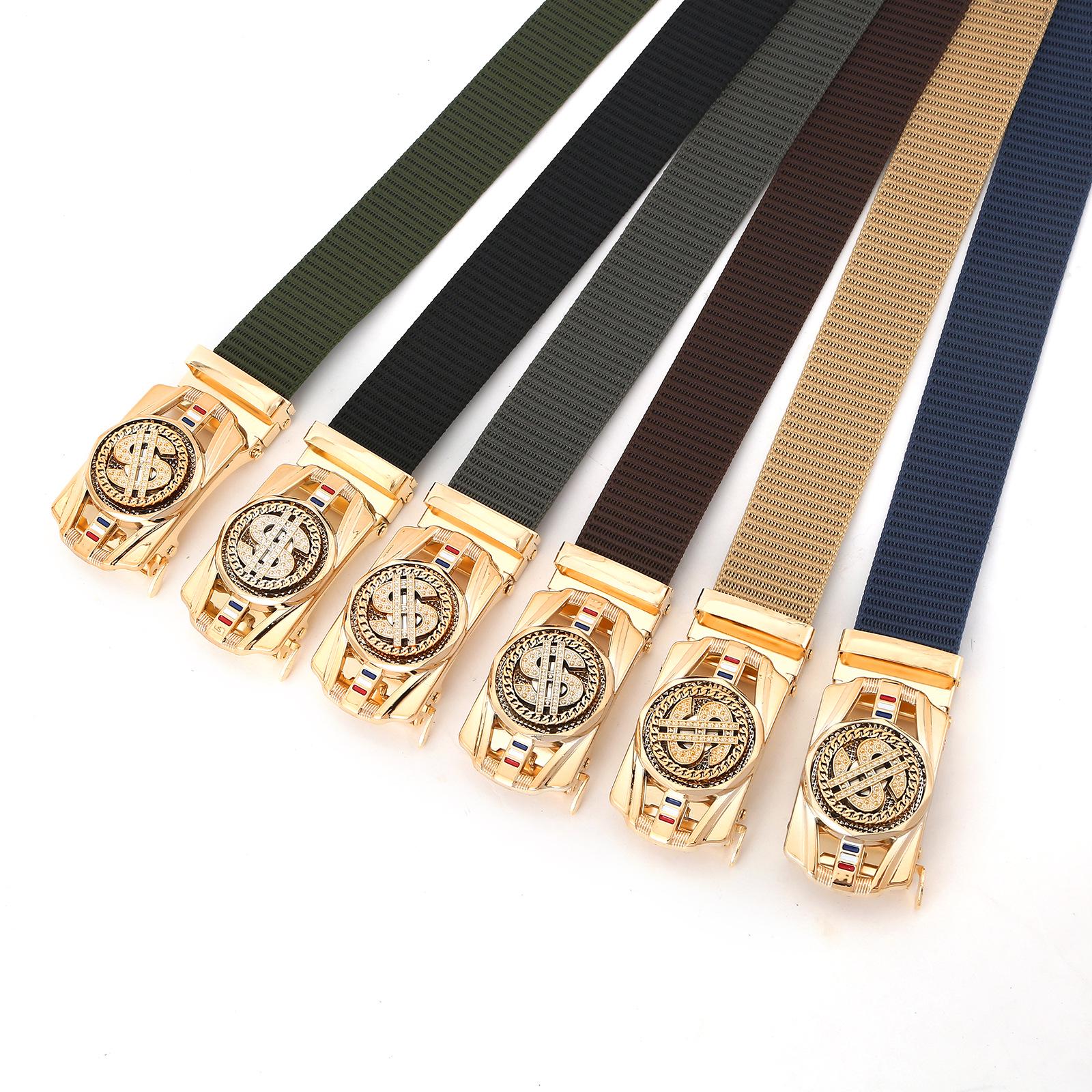 

Men s Trendy Rotatable Automatic Buckle Belt - Fashionable Business Accessory армія зелений колір