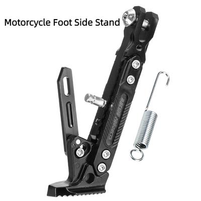 Adjustable Kickstand Foot Side Stand for Electric Motorbike Kick Stand Parking Bracket Motorcycle CNC Motorcycle Accessories