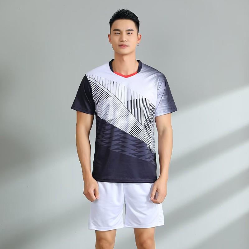 Unisex Quick-Dry Sport Set Badminton Tennis Volleyball Ping Pong Training Competition Athletic Wear