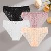 4Pcs Women Lingerie Sexy Lace Panties Soft Fashion Panties Hollow Out Underwears Pantys Underpant Lingerie Lace Intimates S-XL
