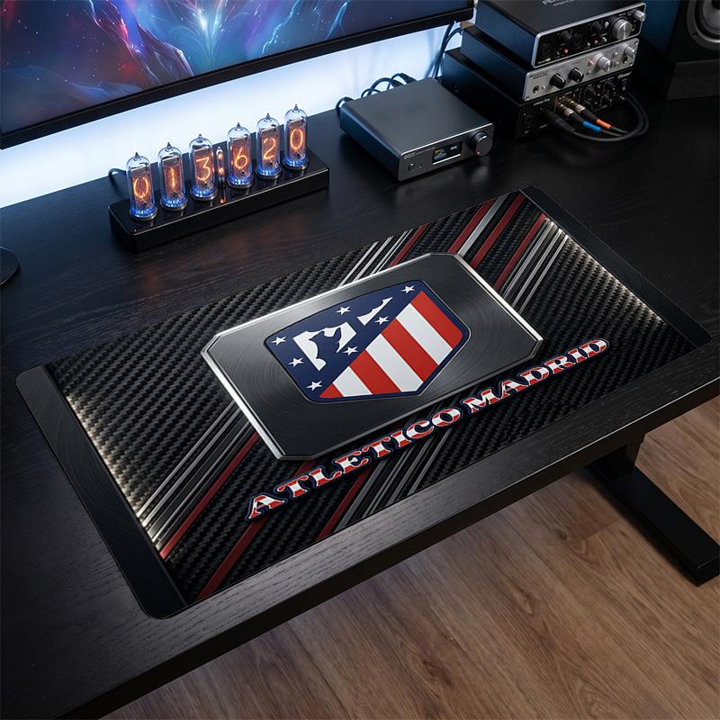 Tappetino Mouse Grande Stampato Atletico Madrid, Tappetino da Scrivania Morbido in Gomma Antiscivolo per Gaming, Decorazione per Ufficio, Laptop, Computer