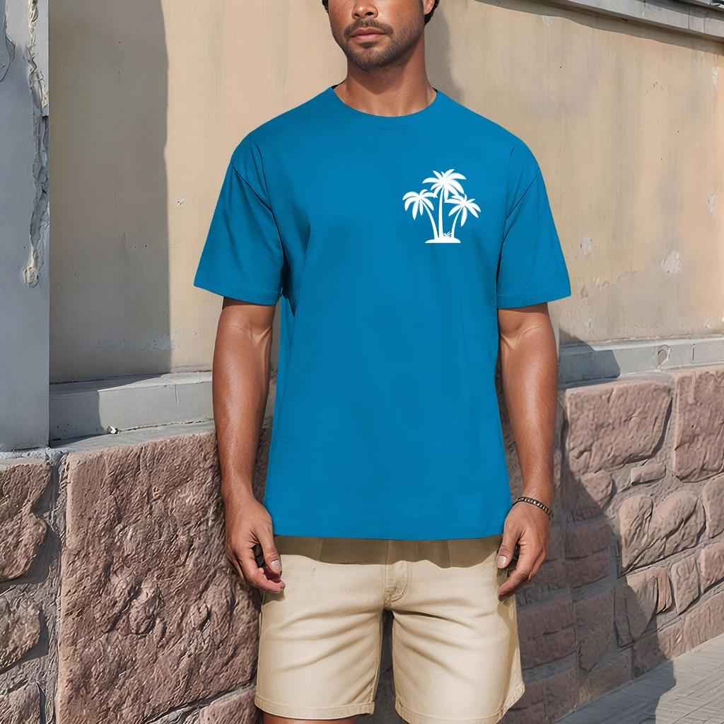 Men'S Fashionable T-Shirt, Street Casual Short Sleeved Clothing