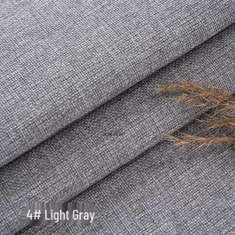 Coarse Plain Linen Fabric: Soft Upholstery, Car Seat, Chair Cushion, Tablecloth, Imitation Linen Cover