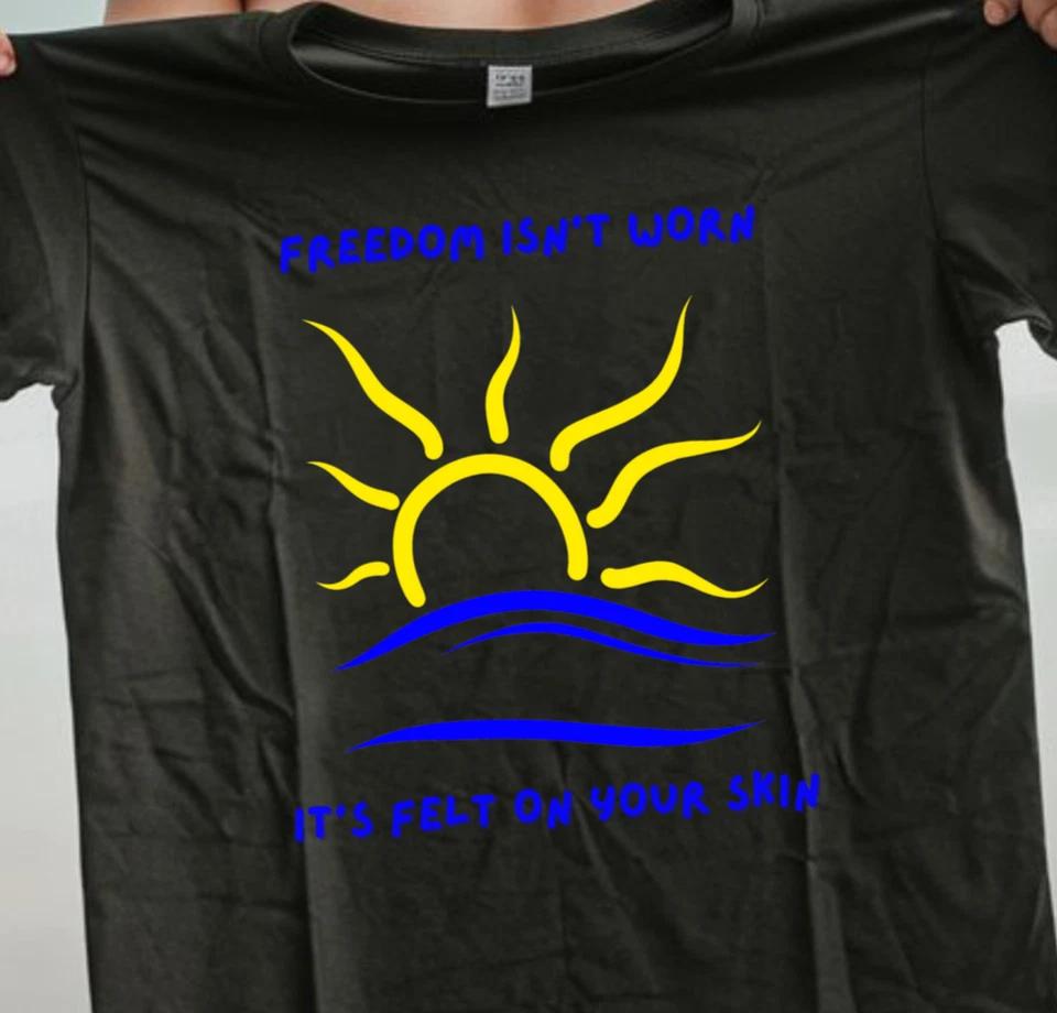Freedom Isn t Worn T-Shirt, Nudist and Naturist Shirt, Beachwear Tee S