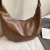PU Hobo Bag Women's Fashion Shoulder Tote with Soft Texture Large Capacity Casual Everyday Handbag