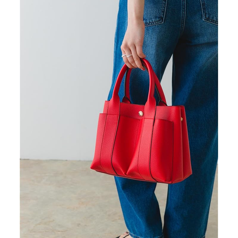 [Rodesco] bag tote bag “Product worn in drama” Petit double pocket tote bag ladies XX36-2AW0307 RED one