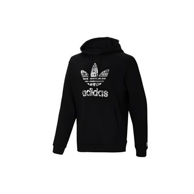 adidas Originals Men's Graphic Trefoil Hoodie Black GT4356