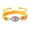 Cross-Border Alloy Bamboo Evil Eye Bracelet: Starry Eyed Woven Couple Bow Design