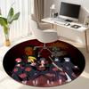 Berühmter Cartoon NARUTO Protagonist Uzumaki Naruto runder Teppich weiche Heimdekoration rutschfeste Fußmatte Outdoor Picknickmatte Teppich M6