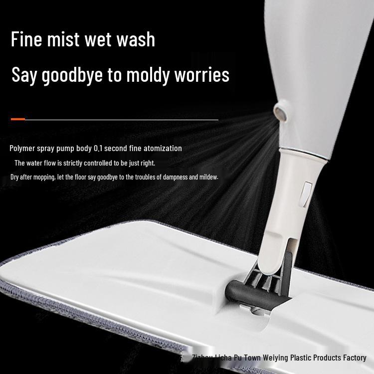 Spray Mop - Hand-Free Washable Dual-Use Flat Mop for Easy Dry & Wet Cleaning
