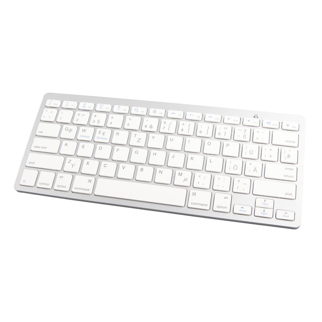 Wireless Keyboard   78 Keys   Thin Portable White Computer Keyboards for   for OS X for   for  Dows