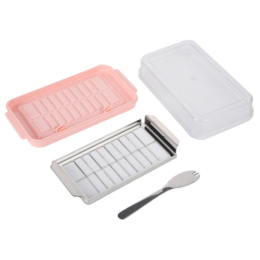 2 in 1 Design Butter Storage Container Transparent Cover Cheese Storage Box For Margarine