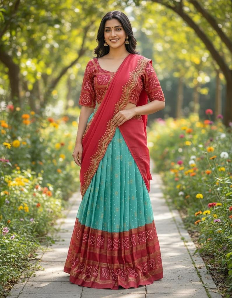 Indian Traditional Ethnic Lehenga Choli Dupatta Set Women's Desigenr Lehenga Set