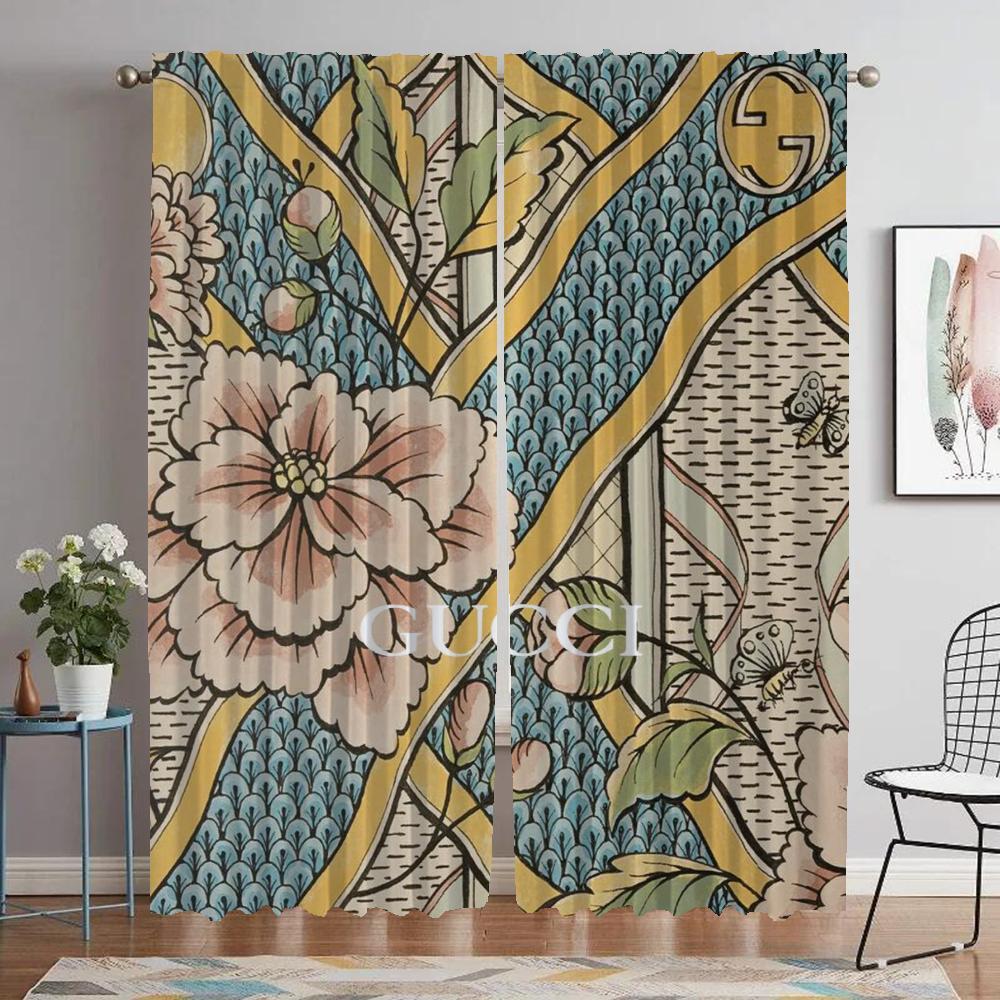 

Covers Guccis Drapes for Livingroom Space Drape for Space 2 Panel Divider Household Interior Drapes Halloween Ornament Kitchen W60xH90cmx2pcs-CL