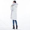 Big goose scissors down jacket Canadian women's medium and long coat hooded fox fur collar thickened jacket