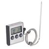 Meat Thermometer Electronic with Probe Digital Oven for Cooking Kitchen Grilling with Preset Temperature Timer