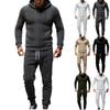Herren Sweatshirt Anzug Herren Einfarbig Lässig Sportanzug Sweatshirt Anzug