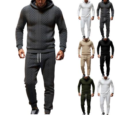 Men's Sweatshirt Suit Men's Solid Color Casual Sports Suit Sweatshirt Suit