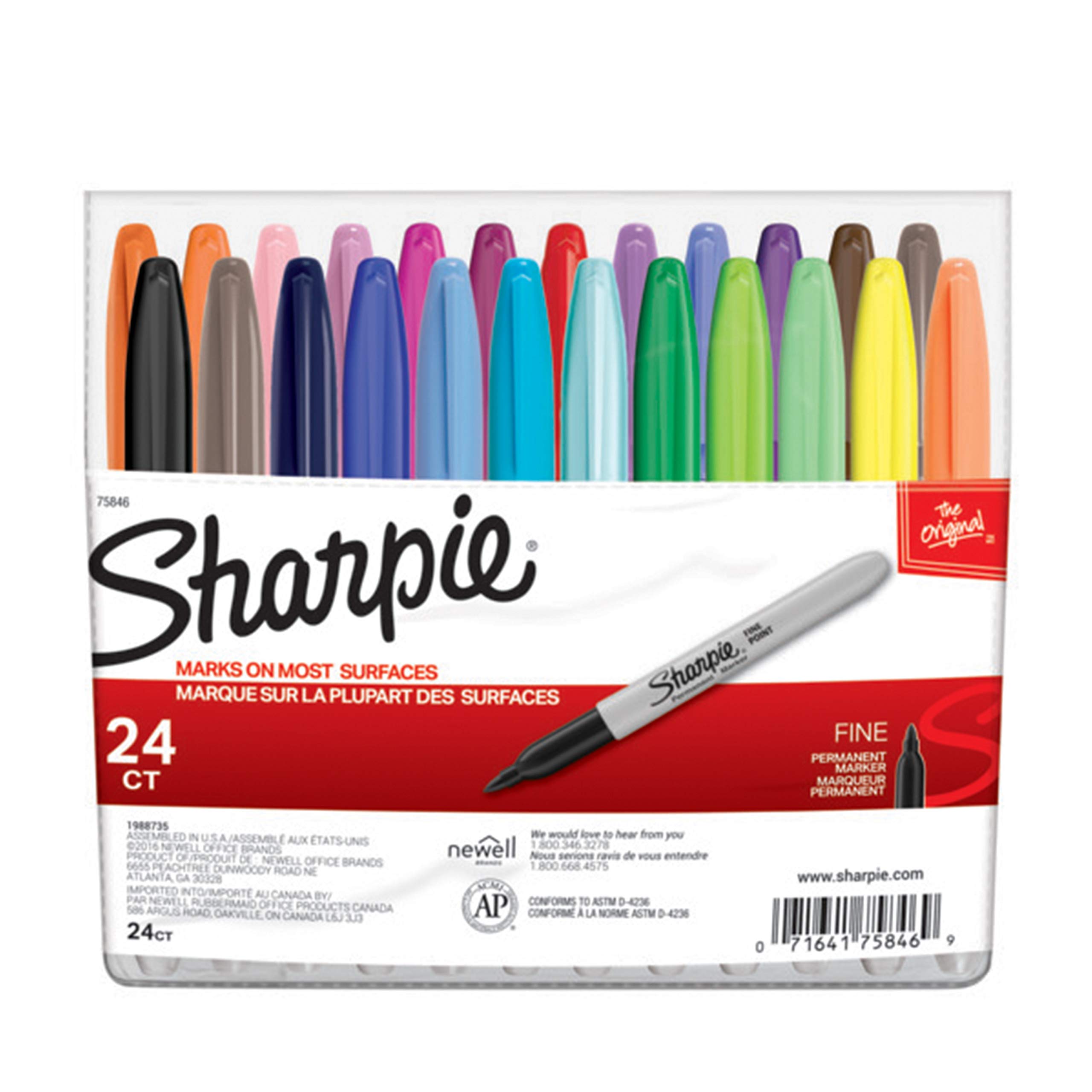 

Official Sharpie Art and Illustration Medium Set Oil-Based Pens, Tip, 24-Piece