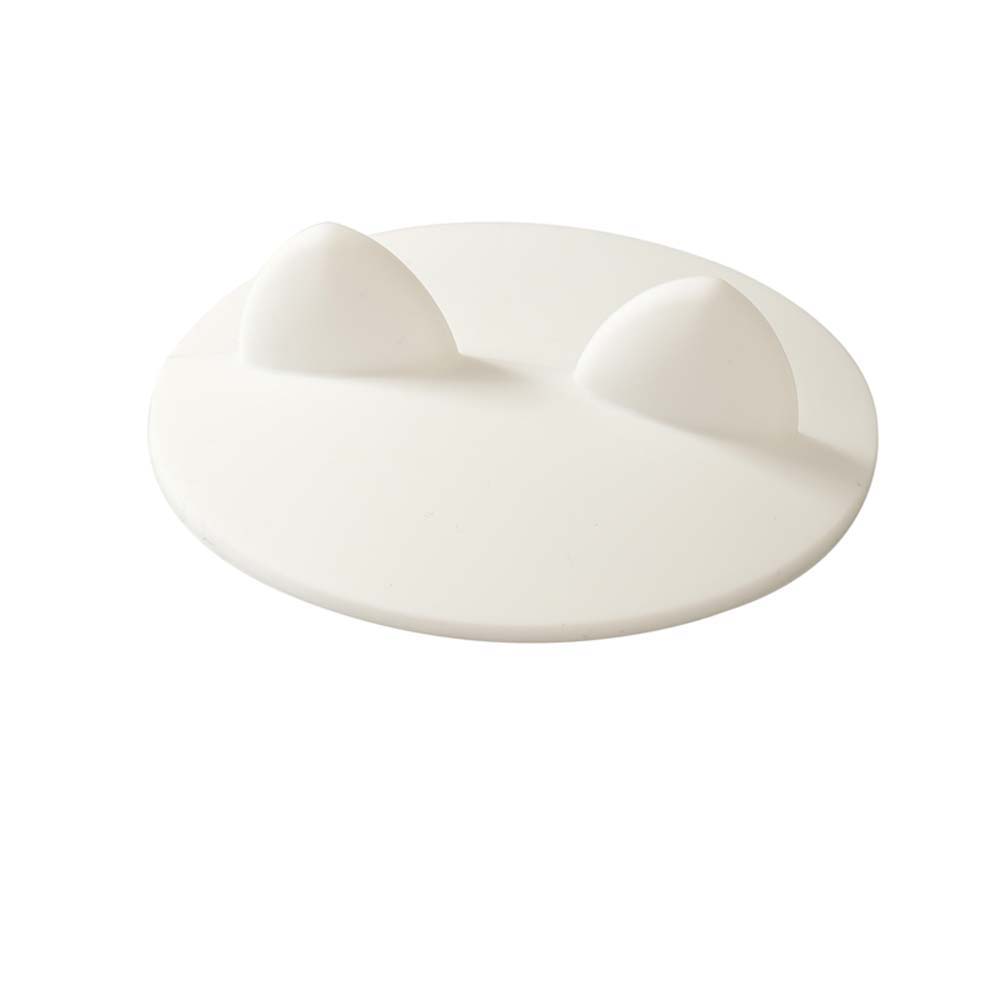 

Silicone Heat-Resistant Dustproof Cat/Rabbit Ears-Shaped Cup Cover Bowl Cover Anti-dust Cup Lid Cat Ears-Shaped белый