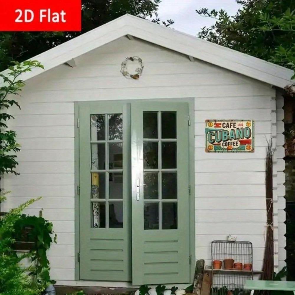 Metal Coffee Wall Sign 2D Kitchen Bar Decor