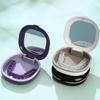 1Pcs Magnetic Cover Fake Teeth Denture Storage Case With Mirror Retainer Box Mouth Guard Aligner Braces Container Organizer
