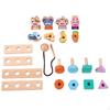 Montessori Screw Nut Toy Learning Educational Shape Sorter for Preschool