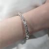 HR 13Bsilver Rope Bangle Bracelet (Silver 925)