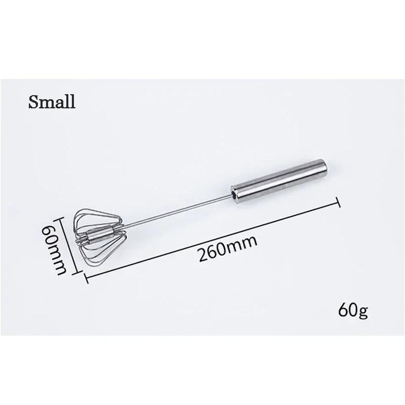 Semi-automatic Egg Beater 304 Stainless Steel Egg Whisk Manual Hand Mixer Self Turning Egg Stirrer Kitchen Accessories Egg Tools
