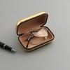 Portable Reading Glasses Box Stainless Steel Presbyopic Storage Case Simple Eyeglass Case  Travel