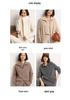 Cashmere Loose Polo Lapel Solid Color Double Zipper Knit Cardigan Sweater for Women - 2026 Autumn/Winter Collection.
