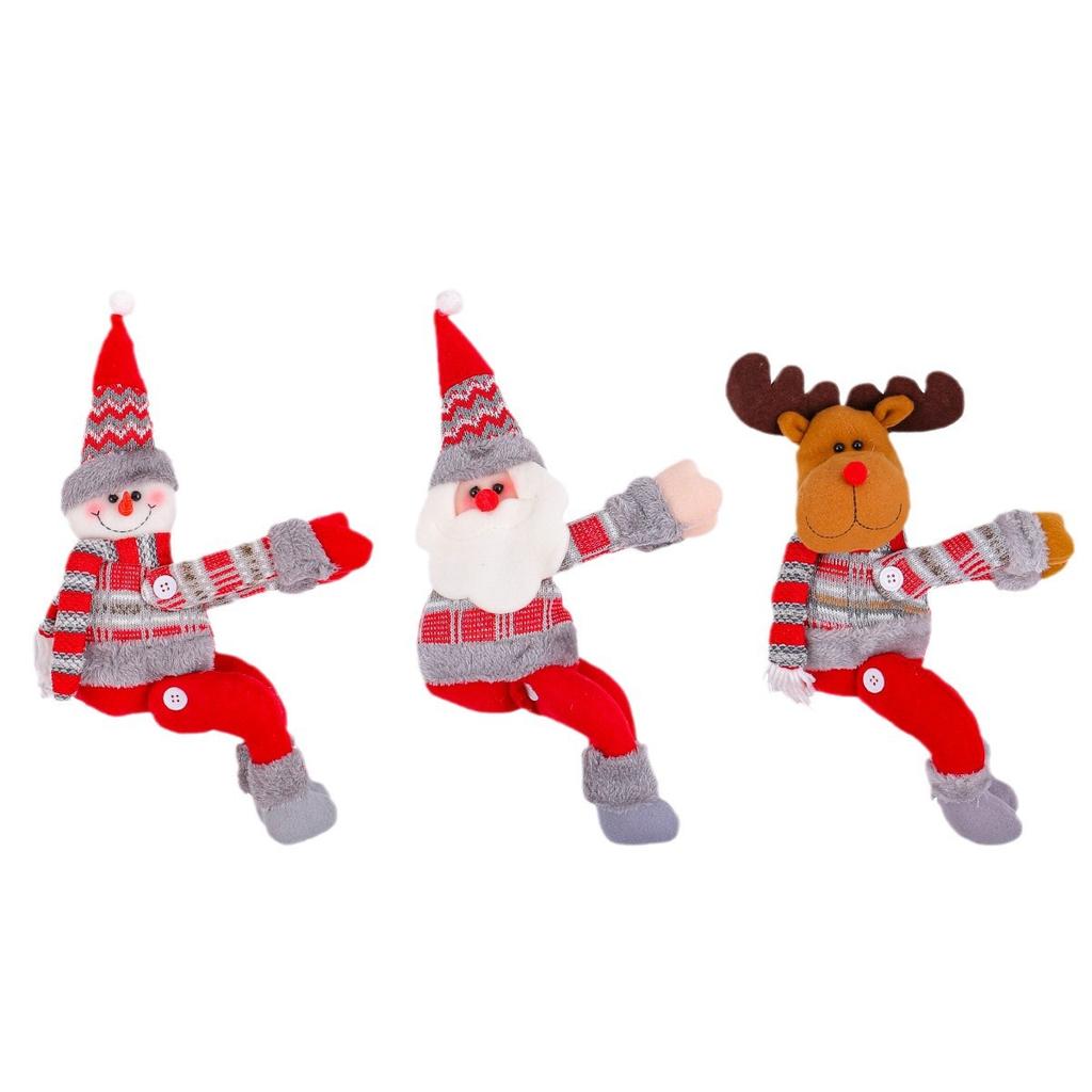 Christmas Curtain Tiebacks Cute Holiday Doll-Themed Holders Home Decor Festive Window Display Xmas Party Decoration Wholesale