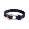 Männer Doppel Strang Armband Frauen Schäkel Seil Armbänder Outdoor Survival Armreif