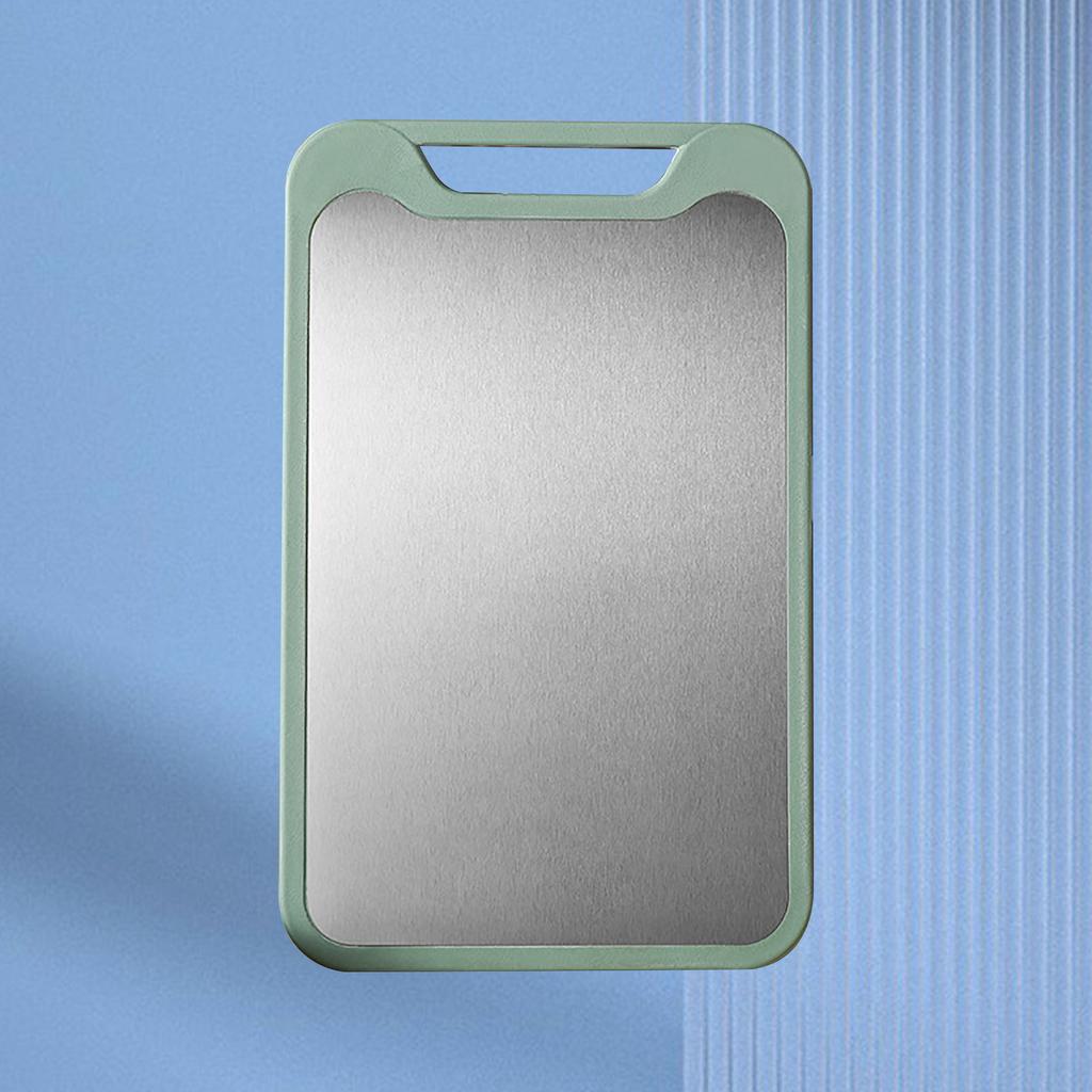 Double Sided Kitchen Cutting Board 304 Stainless Steel Cutting Board for Kitchen Meat Vegetable Fruit Fish Cheese Green