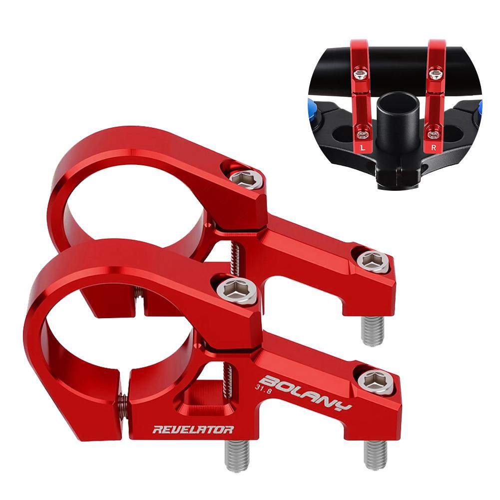 Handlebar Riser Adjustable Handlebar Extension Mount Aluminum Alloy Bike Stem Riser Bike Handlebar Extender Cycling Accessories
