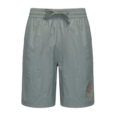 Essential Metallic Lace-Up Comfortable Versatile Casual Shorts Men Shorts Green 689273-86