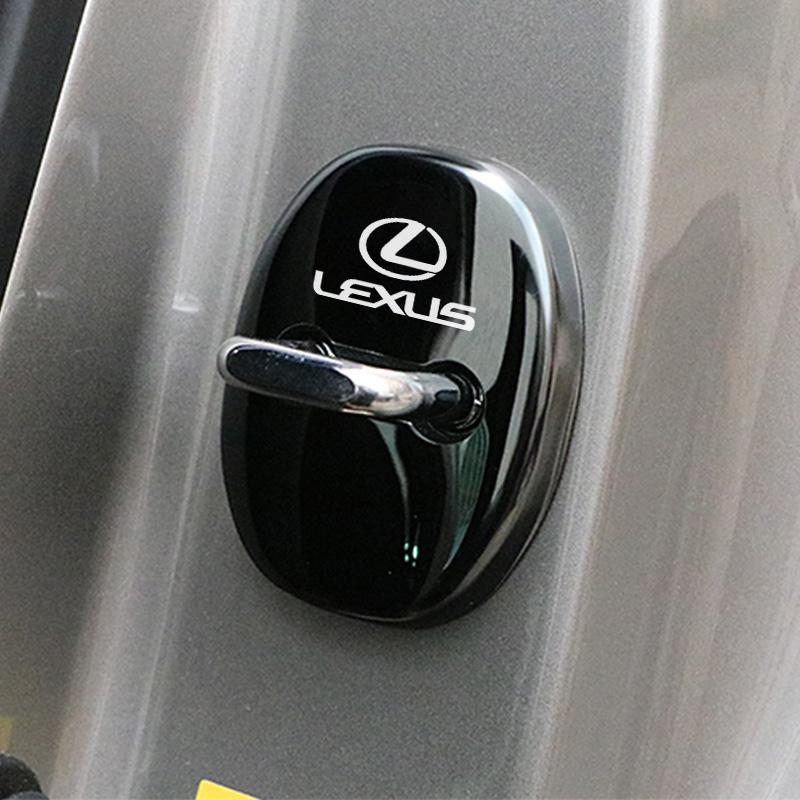 2026 Hot Interior Stickers For Lexus F-SPORT ES RX NX LS UX LM LX GX LC RZ IS CT GS RC HS 4PCS Car Door Lock Cover Stainless Ste PS3
