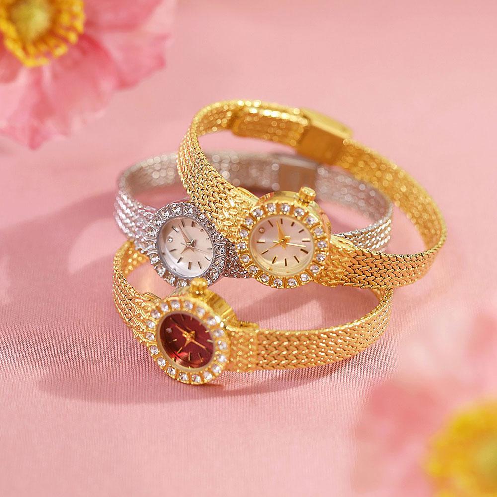 High-end Luxury Ladies Watches Elegant Diamond Jewelry Quartz Bracelet Wristwatch Gifts for Women Fashion Dress Watch